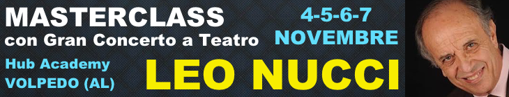 Masterclass di canto lirico con Leo Nucci